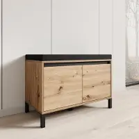 Meubella - Alessa - Schoenenkast - Eiken - 80x40x57 cm