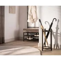 Meubelplaats Paraplubak Luno rond - Poedercoat drift brown