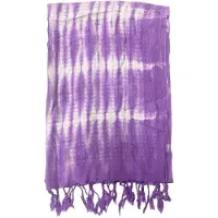 Ancient Wisdom - Sjaal - Boho Java Art Stola Lavendel 62x200cm - modeaccessoire - damesmode - sjaal - stola - accessoire