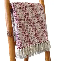 Ancient Wisdom - Plaid - Boho plaid robijnrood - deken - woonaccessoire - interieur - decor - textiel - stof - zachte materialen
