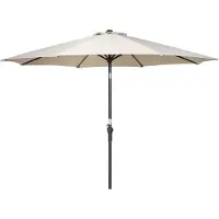 Garden Impressions Lotus parasol Ø300 cm carbon black ecru