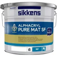 Sikkens Alphacryl Pure Mat SF | Matte Muurverf - 10L Wit 10L