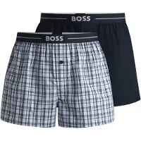 BOSS Boxershorts 'Nos' lichtblauw / donkerblauw / wit