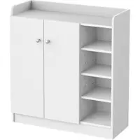 OKWISH Uitschuifbare eettafel (uitbreidbaar tot 140 cm), balkon tafel, salontafel met twee deuren en één lade, terras tafel met verstelbare planken, natuurlijke uitstraling