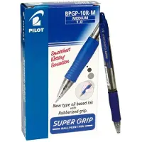Pilot Super Grip Pen 12 Units Blauw Kinderen