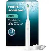 Philips 2100 Series – Elektrische Tandenborstel – Wit – Reiniging tussen de tanden – HX4021/01