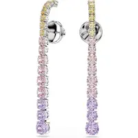Swarovski Oorbellen geel / lavendel / rosa / zilver