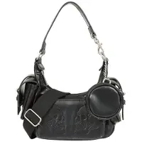 Banned - Gothic Schoudertas - Twin Terror Shoulder Bag - voor Vrouwen - zwart | Maat Standard