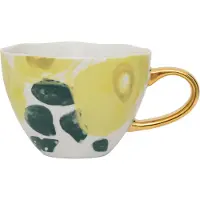 Urban Nature Culture Thee- en Koffiekop Good Morning Cappuccino/Tea Floral Art Limelight 350 ml