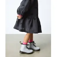 Dr. Martens 1460 leren veterboots glitter zilver Meisjes Leer - maat 26