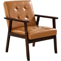 Vevor Accent Chair Fauteuil met massief houten frame en antislippoten