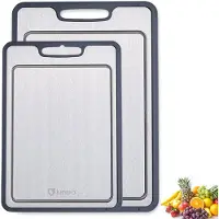 Lunaro RVS Snijplankenset 2 Dubbelzijdig - PFAS-vrij - Cutting Board -