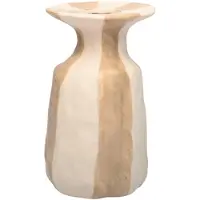 Mansion Atmosphere Vaas Larisa crème/wit 15,3x15,3x26cm crème Keramiek Vaas