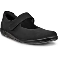 Ecco 207503 SOFT Bandschoenen | Maat 41 Dames Zwart