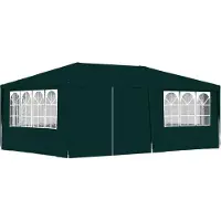 Syfax Partytent met zijwanden professioneel 90 g/m² 4x6 m groen