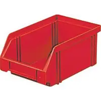 LA-KA-PE Magazijnbak | L160/140xB105xH75 mm | PS rood | 25 stuks - LK4 ROT LK4 ROT