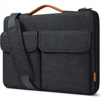 Inateck LB03008-13 Laptop sleeve case schoudertas compatibel met 13.3 inch MacBook Pro 2015-2020, 13,3 inch MacBook Air 2015-2020, MacBook Air Pro M1, met handgrepen en afneembare schouderriem