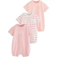 Next Rompertje/body rosa / rosé / lichtroze / wit