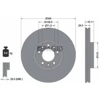 PAGID 55323NC Remschijf