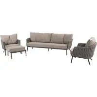 4 Seasons Outdoor Cannes stoel bank loungeset 4 delig organic terre Taste 4SO