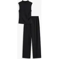 Bonprix Shirt en broek (2-dlg. set) van gestructureerde crêpe maat 48/50 (XL)