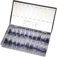 TRU COMPONENTS Metaalfilmweerstand assortiment Axiaal bedraad 0.25 W 1 % 390 stuk(s)