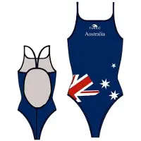 Turbo Australia Swimsuit Blauw S Vrouw