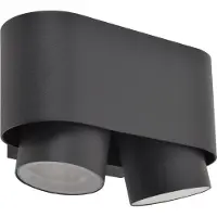 Lutec Wandlamp Cypres Donkergrijs 2xgu10