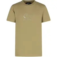 Cruyff T-shirt beige Jongens/Meisjes Katoen Ronde hals Printopdruk - maat 176