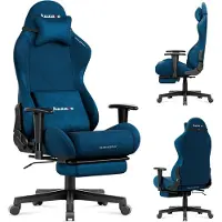 Huzaro Force 5.7 Gaming Stoel - ergonomische gamingstoel met verstelbare functies - veloursstof - Blauw