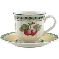 Villeroy & Boch Espressotasse mit Untertasse French Garden Fleurence 80 ml