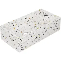 Ink Fontein versus 36x18x9 cm composiet rechts met kraangat mat multi terrazzo