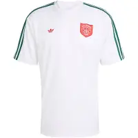 Adidas Shirt 'Roses' donkergroen / rood / wit