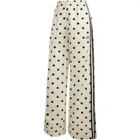 Adidas Broek 'SATIN POLKA DOTS WIDE LEG' zwart / wit
