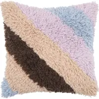 Fonq Strippi Sierkussen 50 x 50 cm - Lila / Blauw
