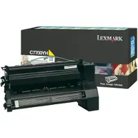 Lexmark C7700YH toner cartridge geel hoge capaciteit (origineel)