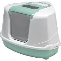 Moderna Kattentoilet flip corner green/wit Moderna