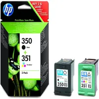 HP 350+351 (SD412EE) Inktcartridge Zwart + 3 kleuren Multipack