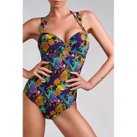 Marlies Dekkers Acapulco Petunia Purple Plunge Balcony Bathing Suit Maat: 70E | Badpakken Outlet | Dames | Paars