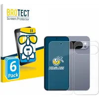 BROTECT Screenprotector 6 Stuks voor Google Pixel 10 Pro (Voor+Achter) Beschermglas transparant