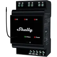 Shelly 3-Kanaals Din-Rail Z-Wave Relais Voor Smart Home