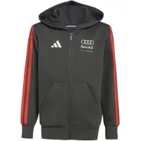 Adidas Sportief sweatvest 'Audi Formula One Team DNA' karmijnrood / zwart / offwhite