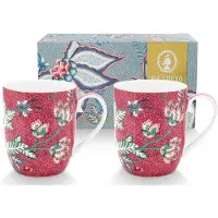 Pip studio Mok Flower Festival Dark Pink 145 ml (2-Delig)