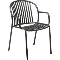 Solpuri Mood stapelbare stoel aluminium antraciet 2 stuks