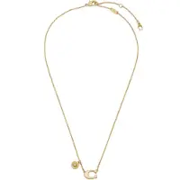 Coach Ketting 'Signature C Tea Rose' goud