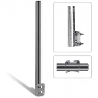 Smart SM80S Satelliet balustrade-beugel Zilver