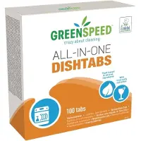 Greenspeed All-In-One vaatwastabletten 3 in 1 werking, 100 stuks