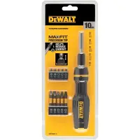 DeWalt universele schroevendraaier met bitjes 10 stuks