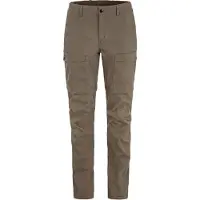 Fjällräven - Women's Abisko Hybrid Trail Trousers Zip-Off - Trekkingbroek 46, bruin