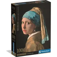 Clementoni - Puzzel - 1000 Stukjes - Museum Meisje met Pareloorbellen - Puzzel Voor Volwassenen